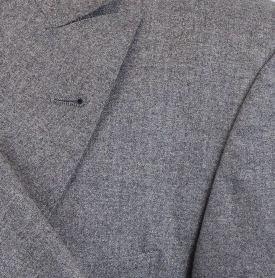 Cashmere Blend Double Breasted Sport Coat - Gray
