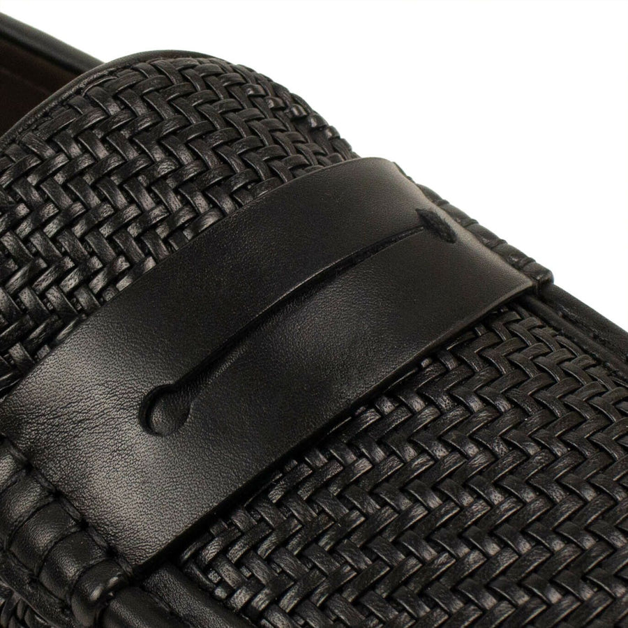 Leather Driver Loafer - Black