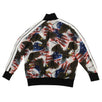 Eagle Print Polyamide Loose Fit Track Jacket