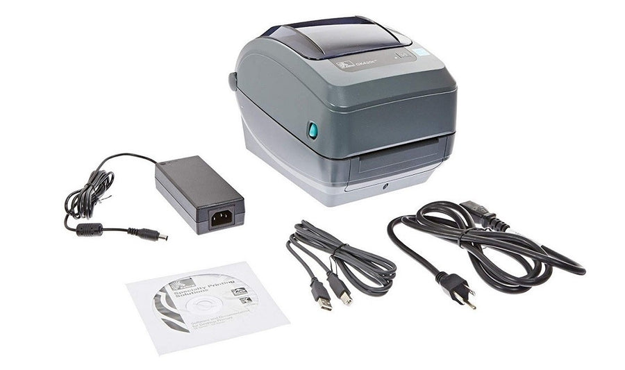 Zebra GK420t Direct Thermal Transfer Monochrome Label Printer USB Serial Parallel GK42-102510-000