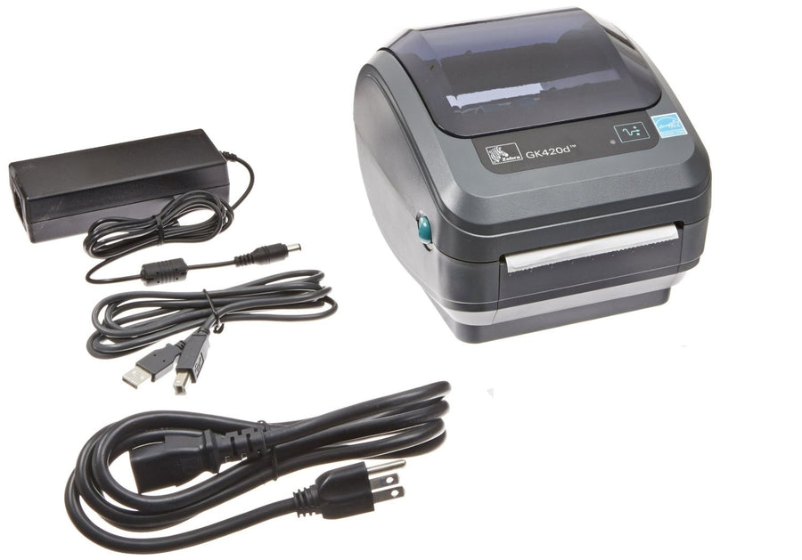 Zebra GK420d Direct Thermal Monochrome Printer 203dpi Serial Parallel USB GK42-202510-000 - (Used Like New)