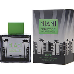 Miami Seduction Black By Antonio Banderas Edt Spray 3.4 Oz