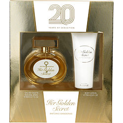 Antonio Banderas Gift Set Her Golden Secret By Antonio Banderas