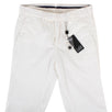 White Cotton Blend Pants