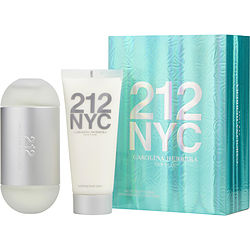212 By Carolina Herrera Edt Spray 3.4 Oz & Body Lotion 3.4 Oz (travel Offer)