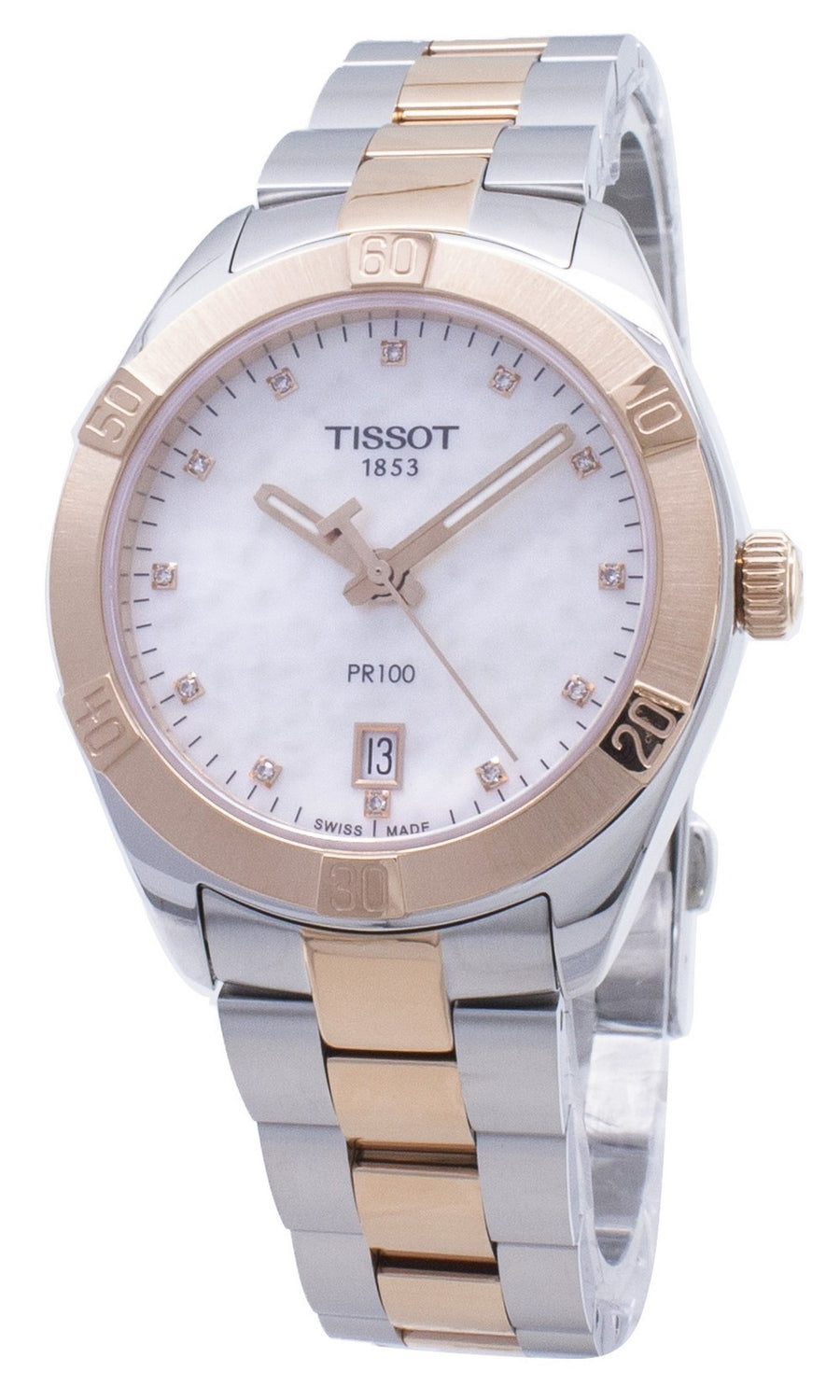 Tissot T-classic Pr100 T101.910.22.116.00 T1019102211600 Diamond Accents Women's Watch