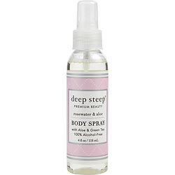 Deep Steep Rosewater & Aloe Body Spray Alcohol Free 4 Oz By Deep Steep