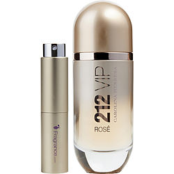 212 Vip Rose By Carolina Herrera Eau De Parfum Spray .27 Oz (travel Spray)