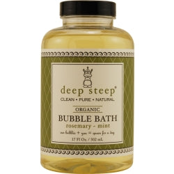 Deep Steep Rosemary-mint Organic Bubble Bath 17 Oz By Deep Steep