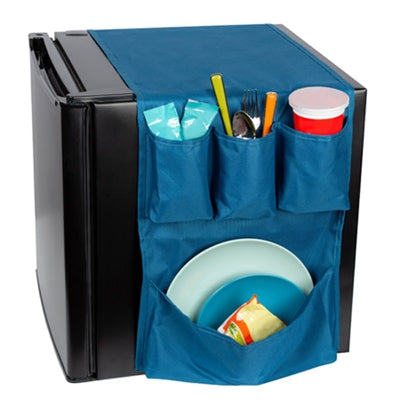 Mini Fridge Caddy Blue