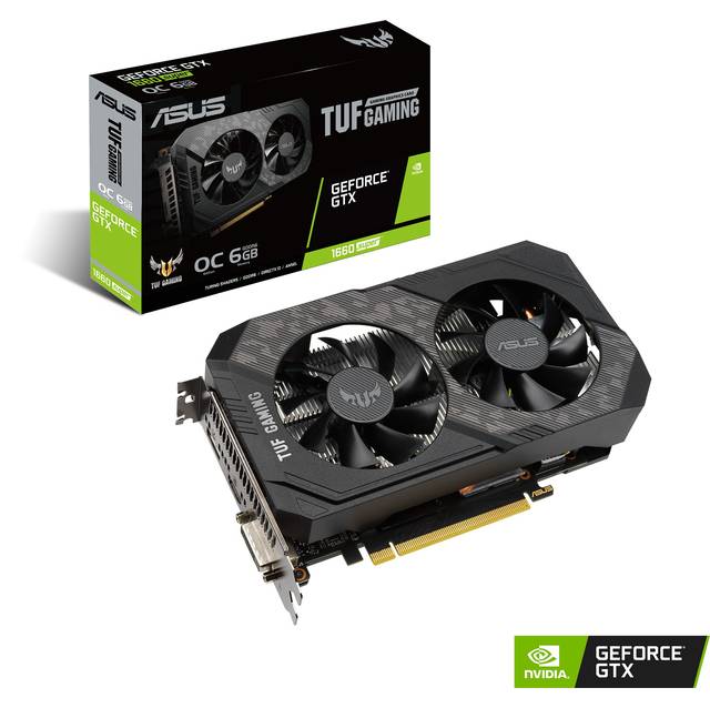 ASUS NVIDIA GeForce GTX 1660 SUPER OC 6GB TUF GAMING GDDR6 DVI/HDMI/DisplayPort PCI-Express Video Card