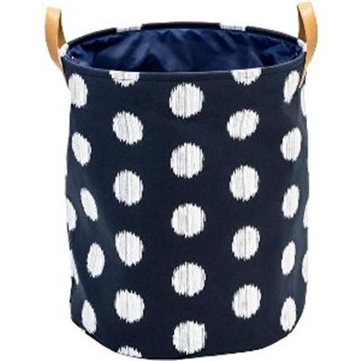 Canvas Scribble Hamper Blue
