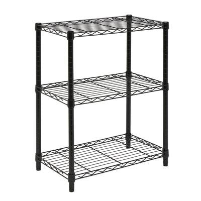 3Tier Adjust Shelving Unit Blk