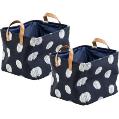 Canvas Scribble Totes 2 Pc Blu