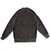 Velour Side Striped Track Jacket - Gray