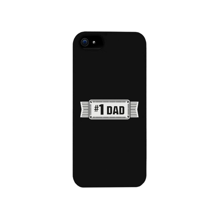 #1 Dad Black Phone Case