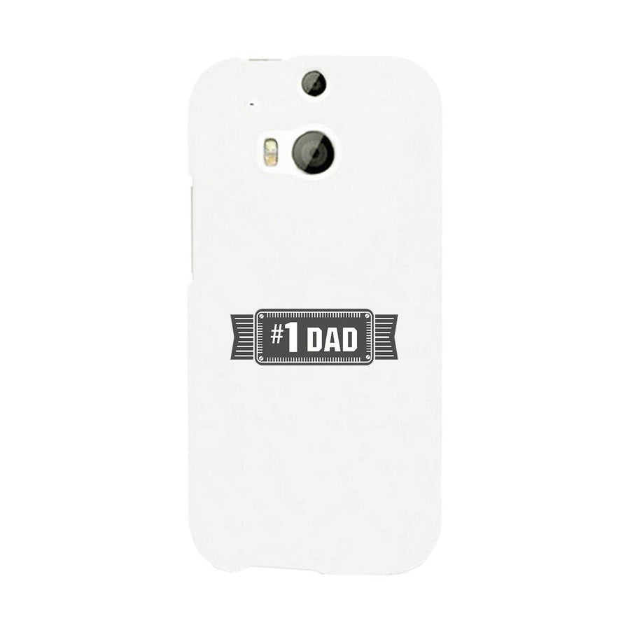 #1 Dad White Phone Case
