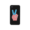 American Flag Peace Black Phone Case