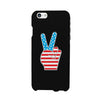 American Flag Peace Black Phone Case
