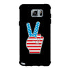 American Flag Peace Black Phone Case