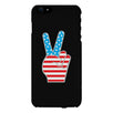 American Flag Peace Black Phone Case