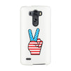American Flag Peace White Phone Case