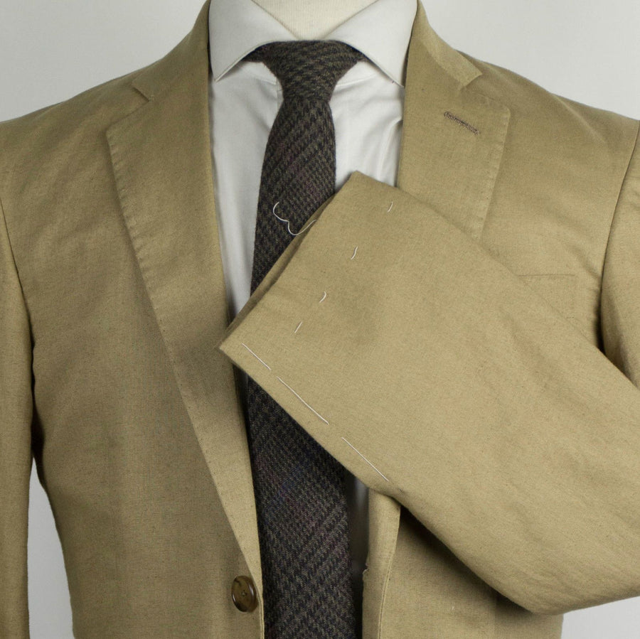 Martin Greenfield 2 Button Wool Suit - Khaki Brown