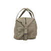 Leather Duffle Bag - Light Gray