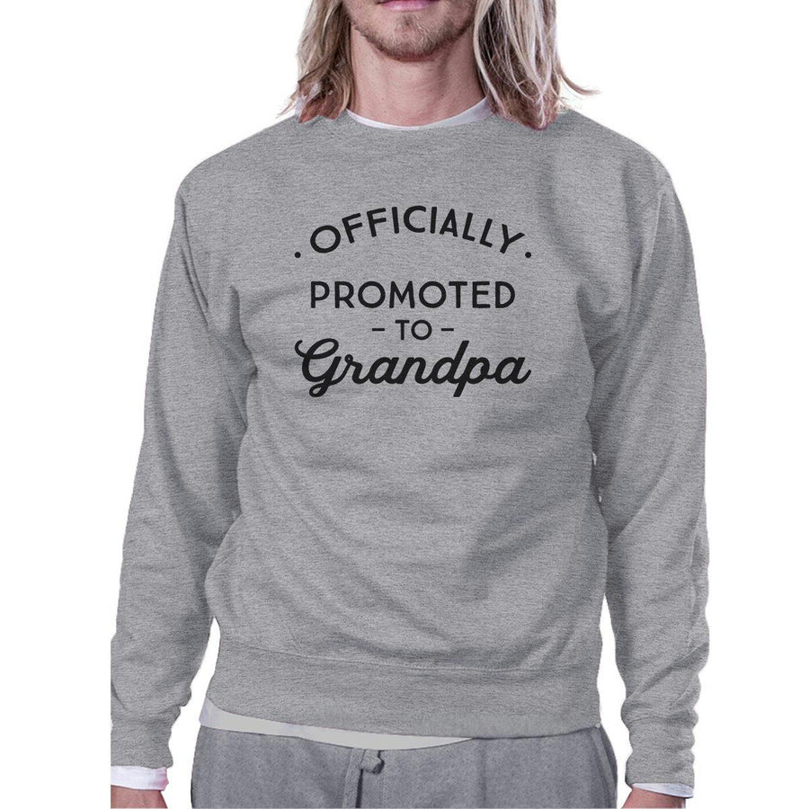 Officially Promoted To Grandpa Grey Sweatshirt