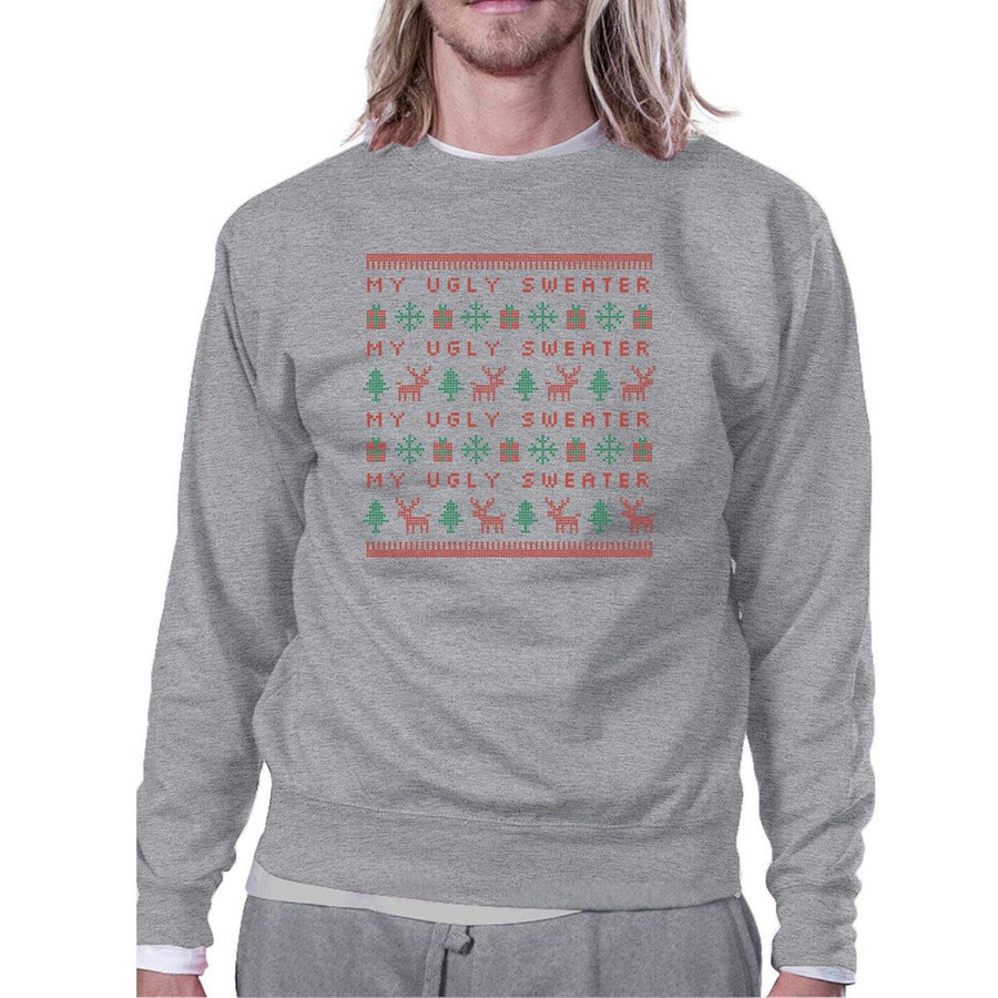 My Ugly Sweater Pattern Grey Sweatshirt
