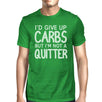 Carbs Quitter Mens Cool Cotton Round Neck For Exercise T-Shirt