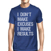 Excuses Results Mens Cool Cotton Round Neck For Exercise T-Shirt