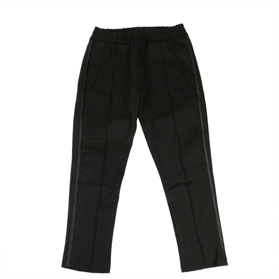 Side Stripe Tuxedo Pants - Black