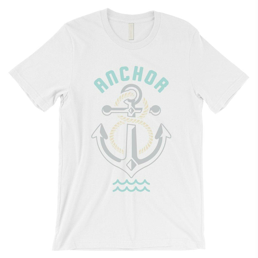 Anchor Hook Mens Unique Graphic Tee Vintage Retro Style T-Shirt