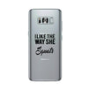 She Squats-LEFT Clear Case Cute Workout Gift Phone Case Gym Gifts