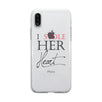 Stole Her Heart-LEFT Clear Case Transparent Cover Cut Wedding Gifts