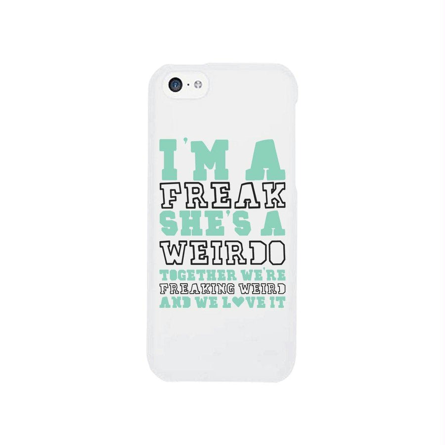 Freak and Weirdo BFF Matching White Phone Cases Best Friend