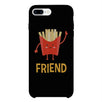 Hamburger and Fries BFF Matching Black Best Friend Phone Cases