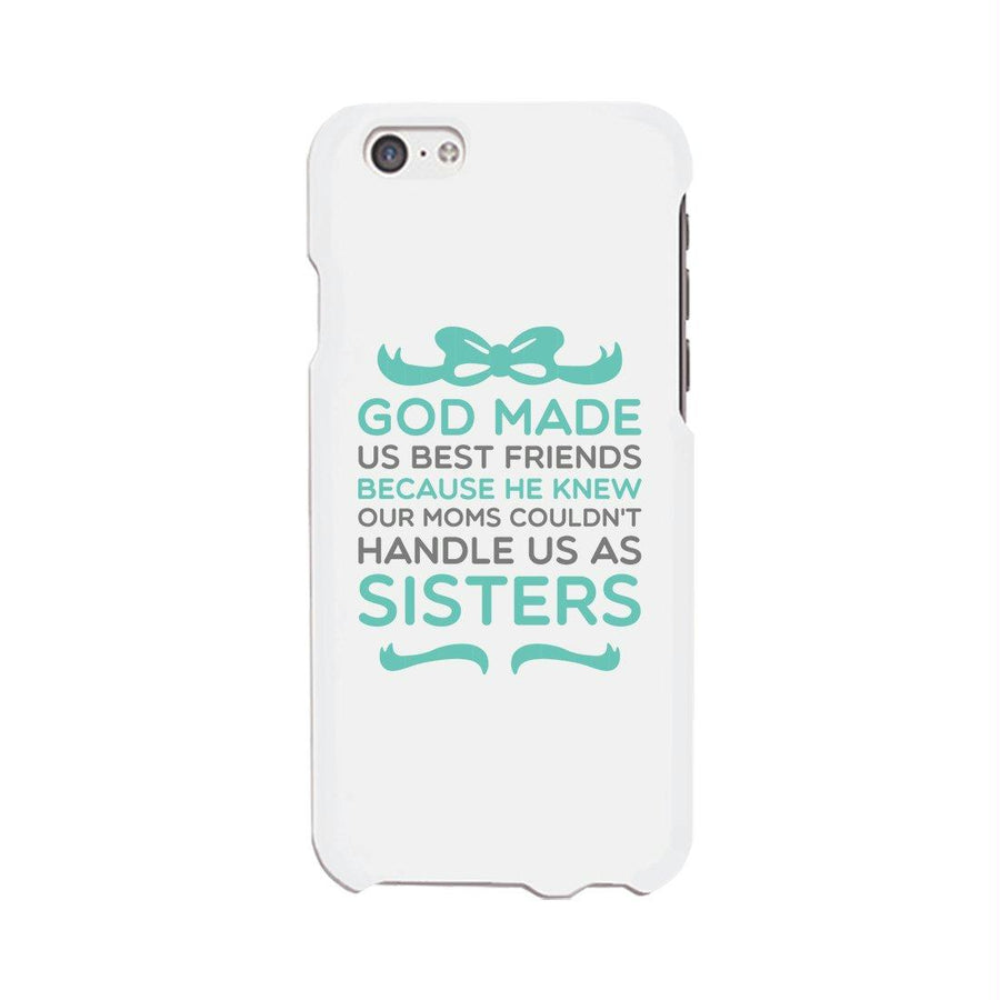 God Made Us Best Friend Matching White BFF Phone Cases