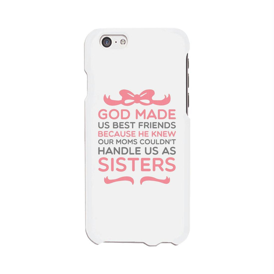 God Made Us Best Friend Matching White BFF Phone Cases