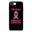 Tackle Breast Cancer Football Black Phone Case