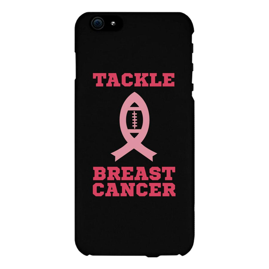 Tackle Breast Cancer Football Black Phone Case