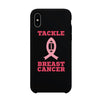 Tackle Breast Cancer Football Black Phone Case