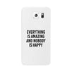 Nobody Happy White Slim Fit Cute Phone Cases For Apple, Samsung Galaxy, LG, HTC