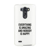 Nobody Happy White Slim Fit Cute Phone Cases For Apple, Samsung Galaxy, LG, HTC