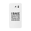 I Bake Because White Backing Cute Phone Cases For Apple, Samsung Galaxy, LG, HTC