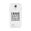I Bake Because White Backing Cute Phone Cases For Apple, Samsung Galaxy, LG, HTC
