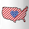American Flag Patterned USA Map Coffee Mug Gift Ideas For Army Dads