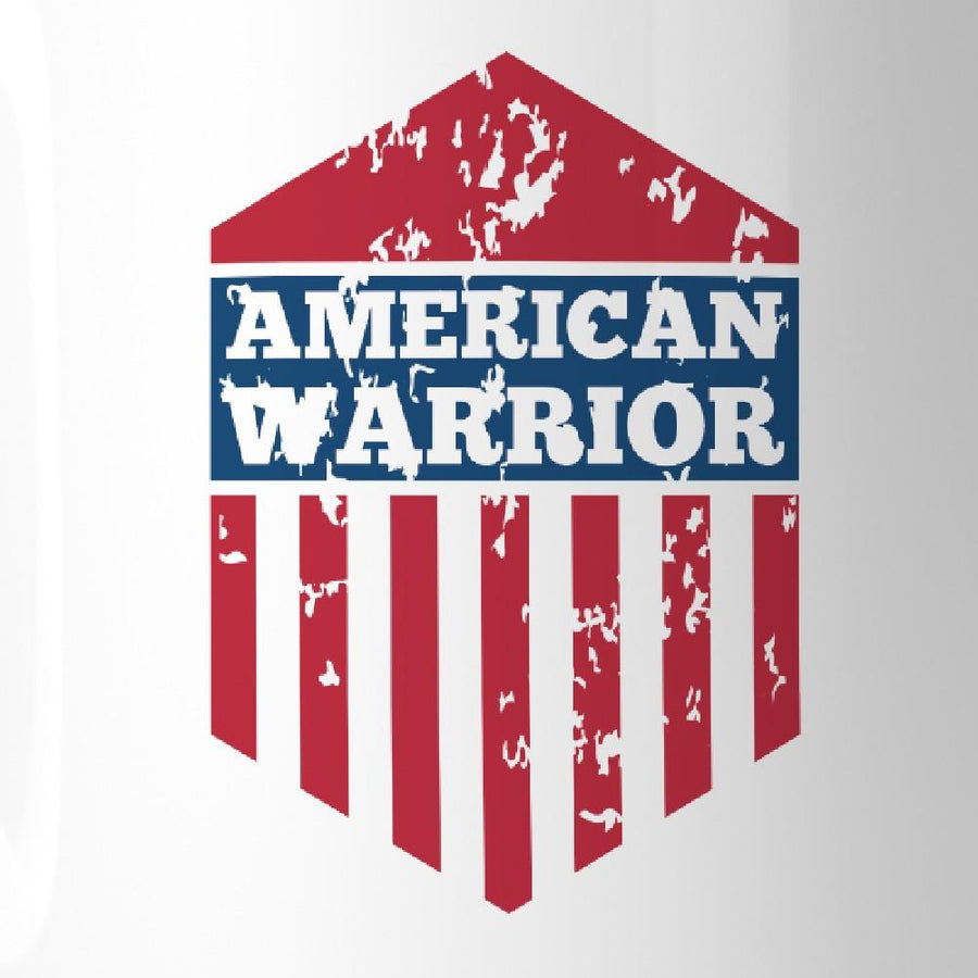 American Warrior US Flag Mug Patriotic Gift Mug Dishwasher Safe