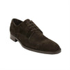 Suede Cap Toe Derby Shoes - Brown